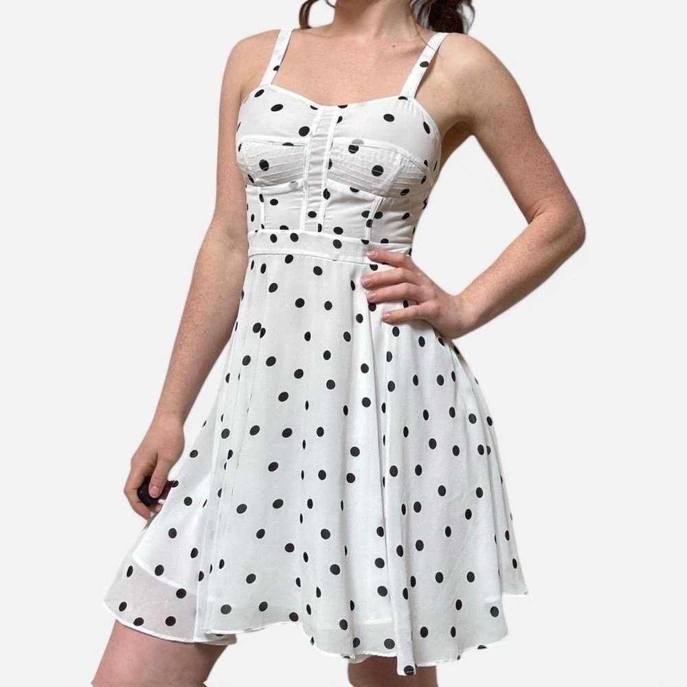 Alice Ritter Polka dot bustier dress mini dress